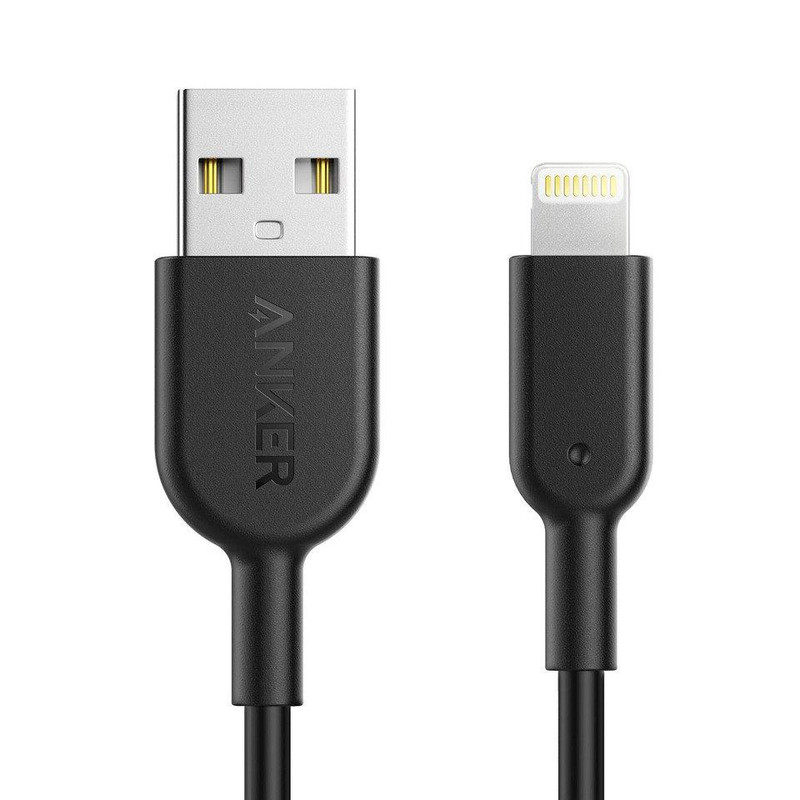 Anker Powerline II with lightning Connector 3ft - Black - كابل